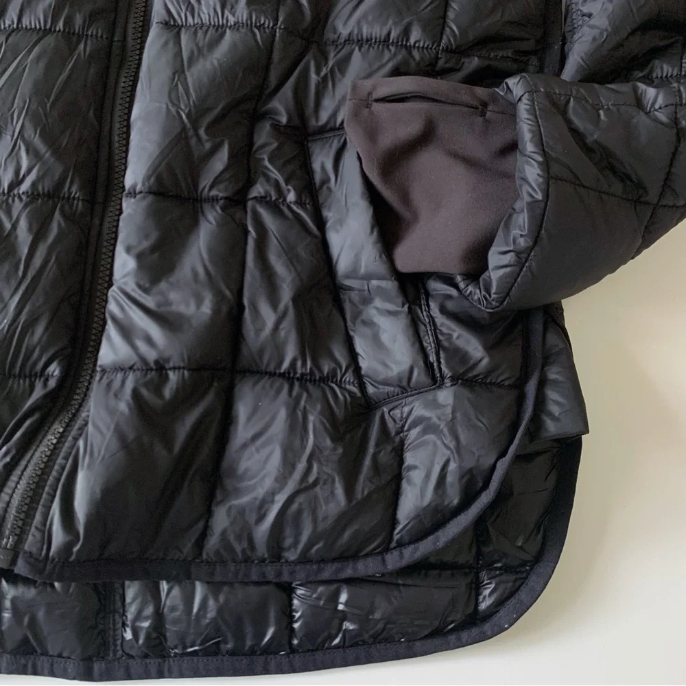 GapFit Black Recycled Quilted Bomber Jacket - Picture 4 of 8